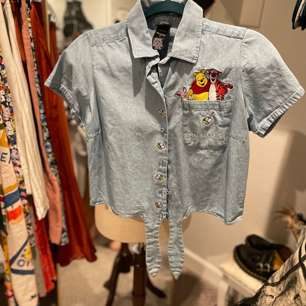 “90s” Disney jean crop top
